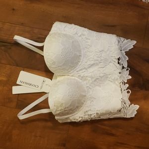 NWT Charmian White Corset Top